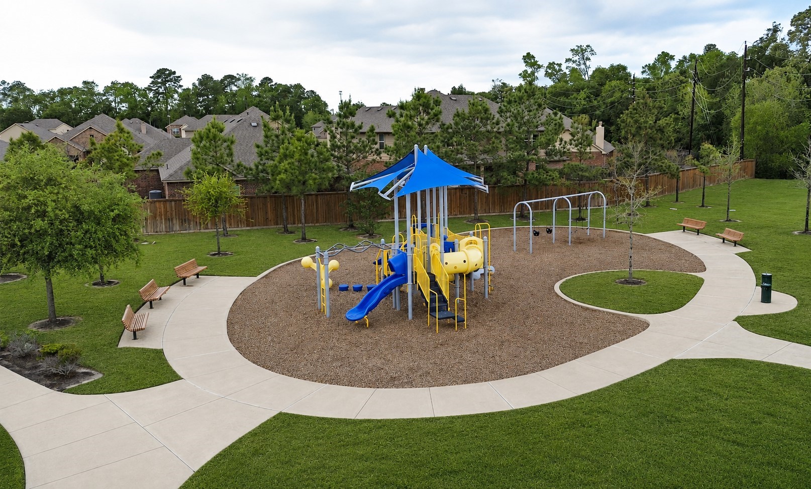 5522 Glenfield Spring Lane Spring, TX 77389 - Photo 44 of 46 Residents enjoy this well-maintained playground, offering a family-friendly environment.