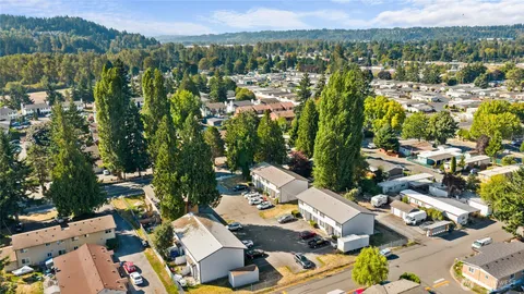 an aerial view of a city with lots of residential buildings