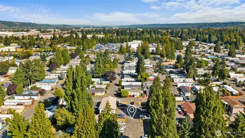 a view of city and mountain