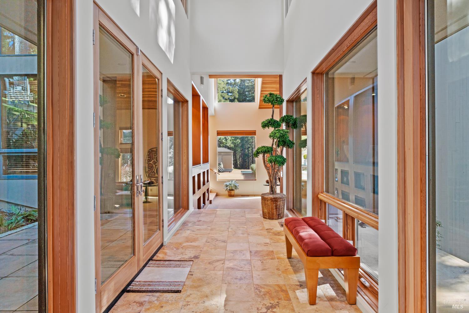 700 Holmes Ranch Road Philo, CA 95466 - Photo 11 of 42 a balcony view with a glass door