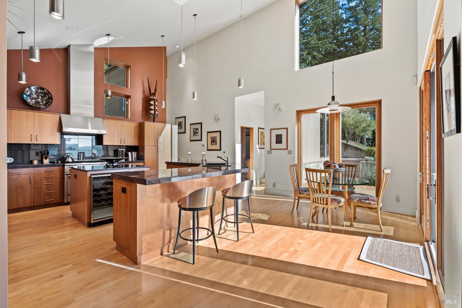 700 Holmes Ranch Road Philo, CA 95466 - Photo 18 of 42 a open kitchen with stainless steel appliances granite countertop a stove and a refrigerator