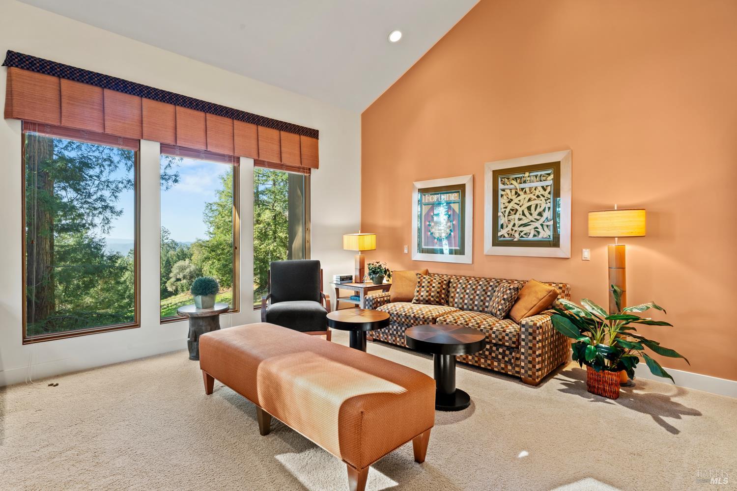 700 Holmes Ranch Road Philo, CA 95466 - Photo 27 of 42 a living room with furniture and a large window