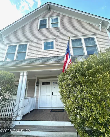 a front view of a house
