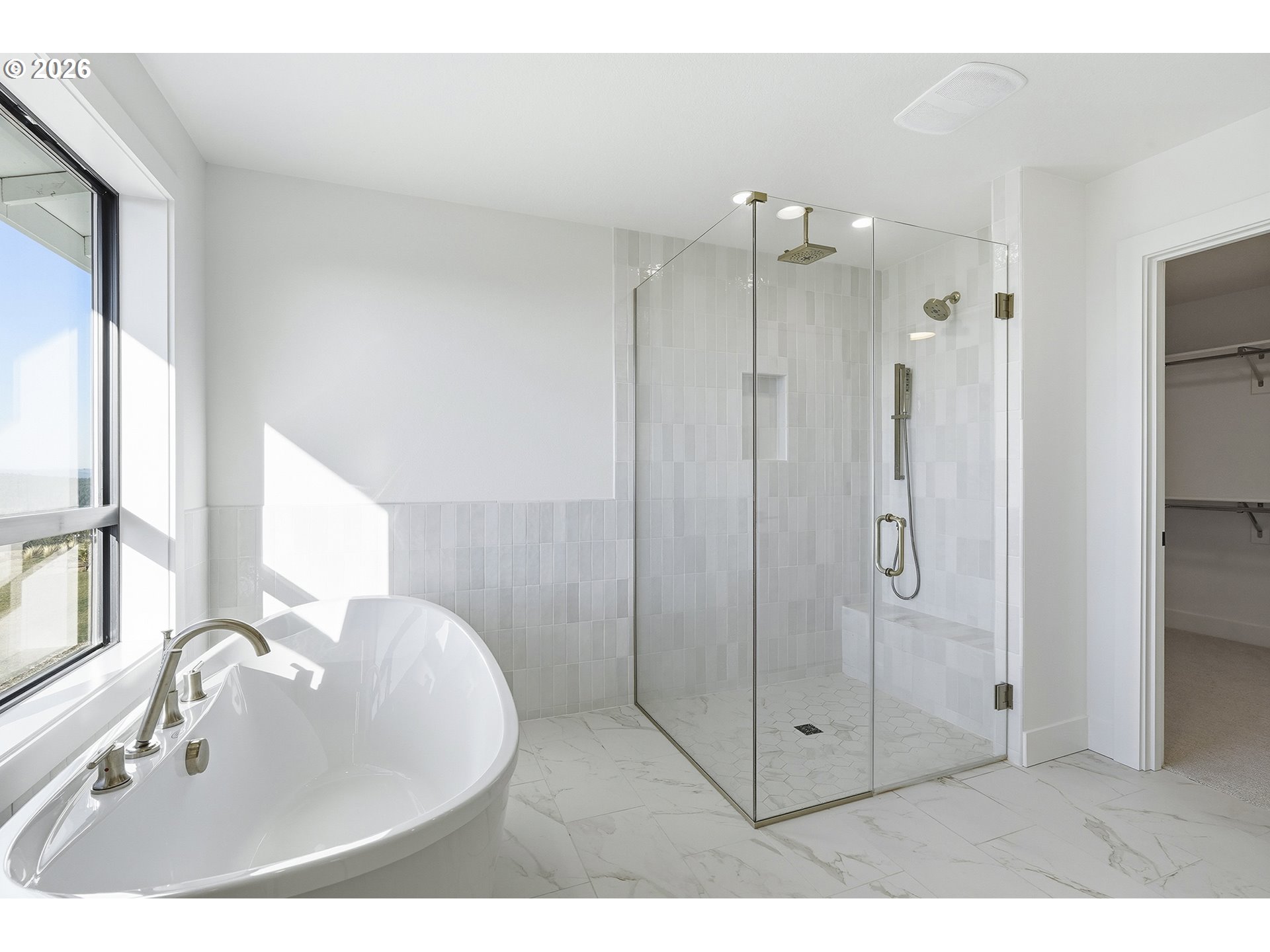 35921 Southwest Bald Peak Road Hillsboro, OR 97123 - Photo 31 of 48 a bathroom with a sink a shower and a mirror