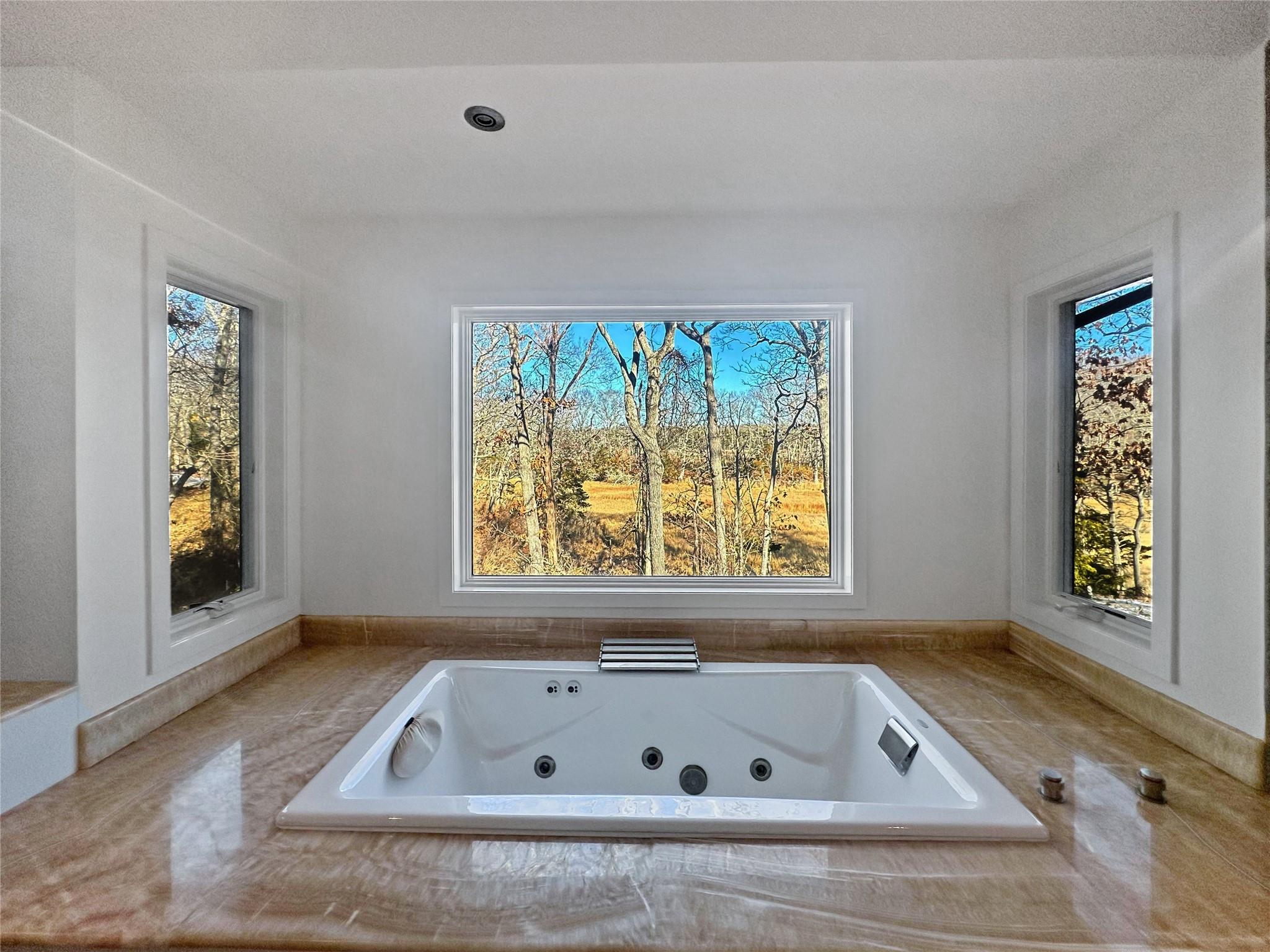250 Pine Tree Court Cutchogue, NY 11935 - Photo 9 of 25 a bath tub sitting in a bathroom next to a window