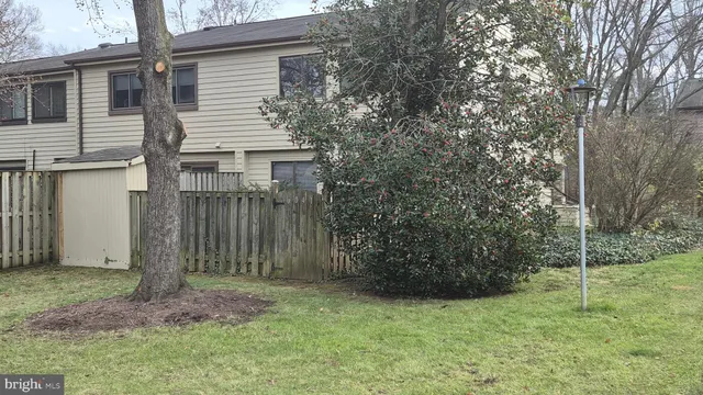 a backyard of a house
