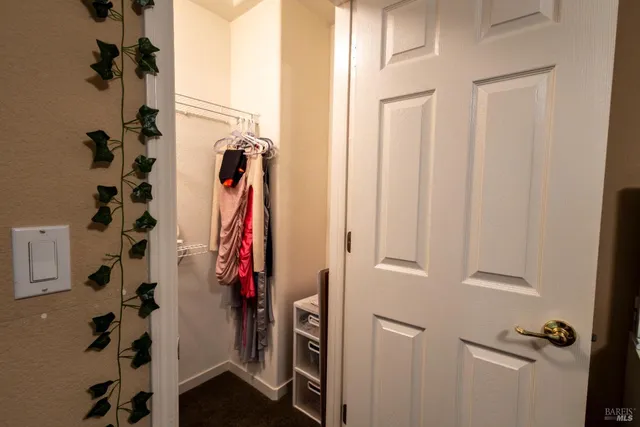 walk in closet with window