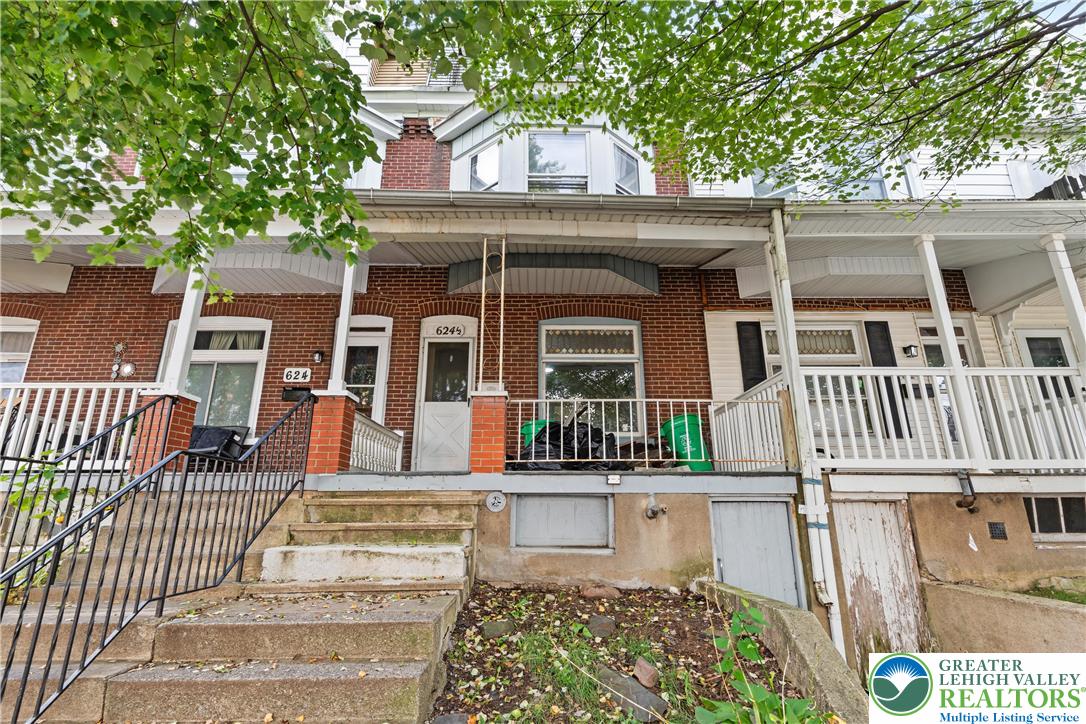 front view of a house with a porch