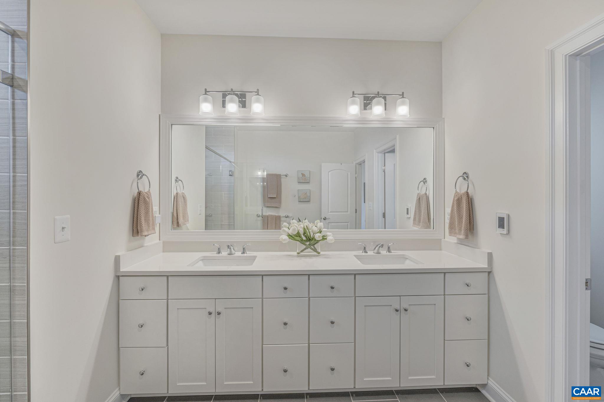 3624 Osprey Drive Keswick, VA 22947 - Photo 42 of 68 a bathroom with double sink and a mirror