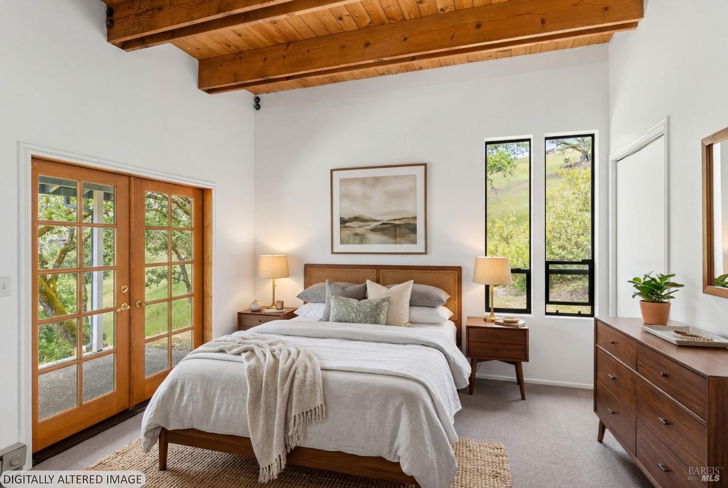 4610 Feliz Creek Road Hopland, CA 95449 - Photo 19 of 49 Bedroom designed with privacy, views and ease of access to your patio.