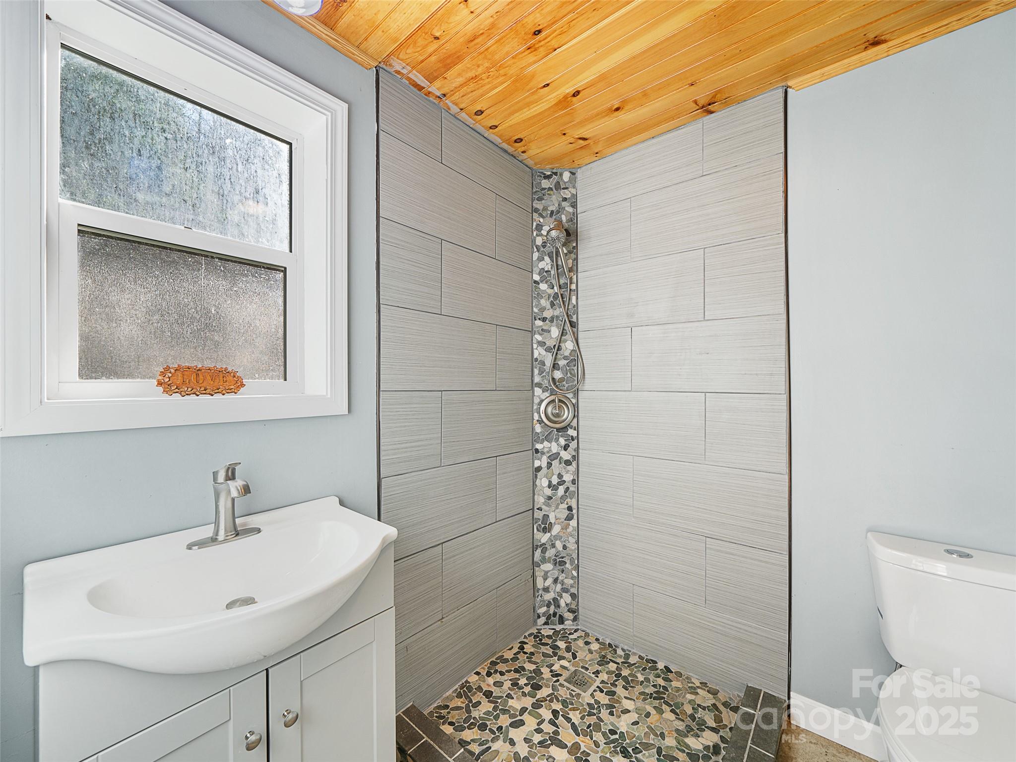23 Katie's Road, Unit 145 95 ACRES Marshall, NC 28753 - Photo 20 of 48 a bathroom with a sink a toilet and shower