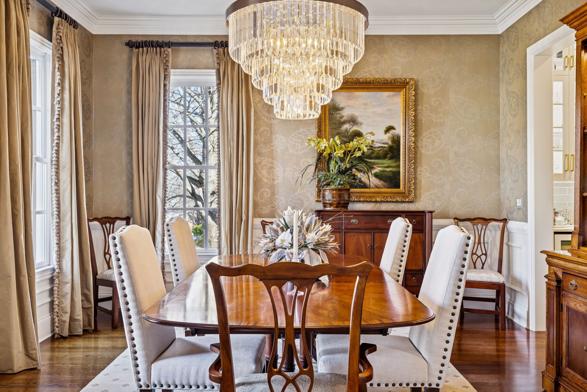 600 Pearre Springs Way Franklin, TN 37064 - Photo 11 of 85 a view of a dining room with furniture and wooden floor