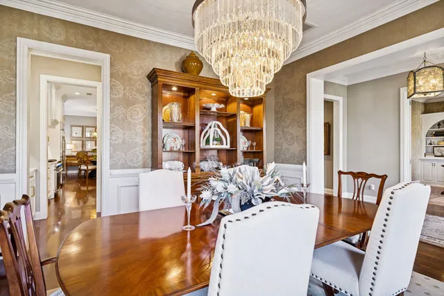 a living room with furniture fireplace and flat screen tv