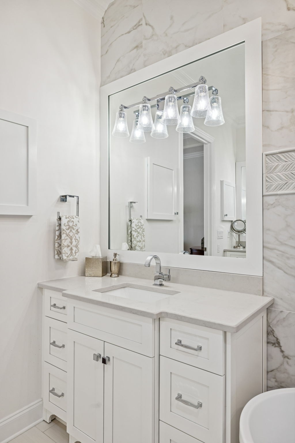 600 Pearre Springs Way Franklin, TN 37064 - Photo 50 of 85 a bathroom with a double vanity sink mirror and