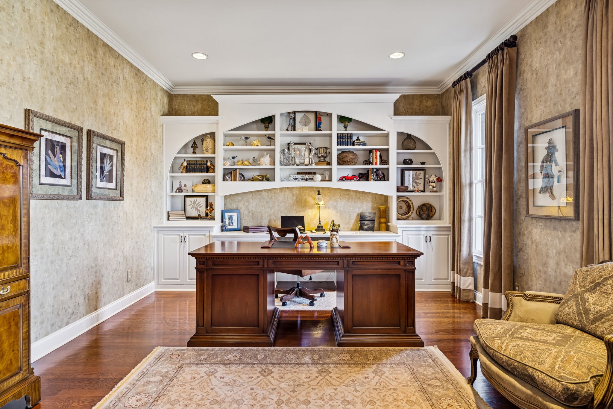 600 Pearre Springs Way Franklin, TN 37064 - Photo 7 of 85 a living room with furniture lamps and wooden floor
