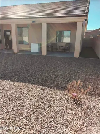 a view of a wooden door