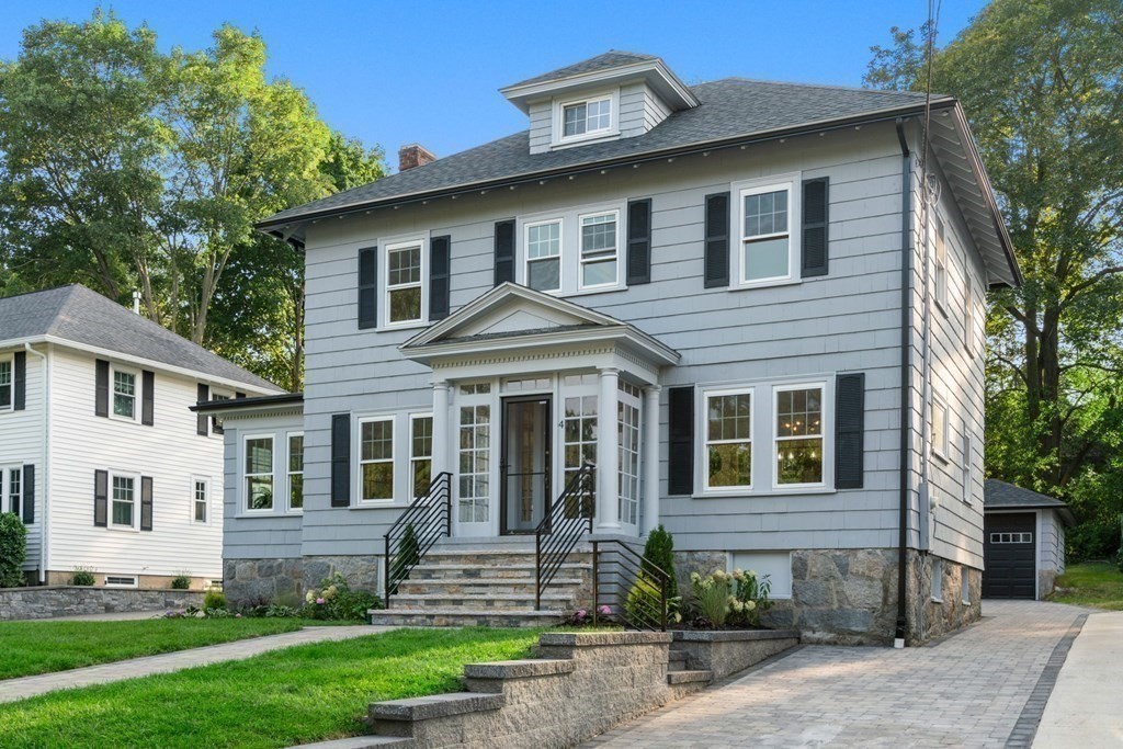 4 Clement Avenue Boston, MA 02132 - Photo 38 of 39 a front view of a house with a yard