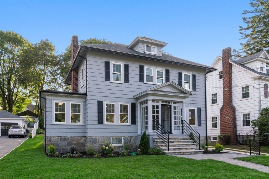 4 Clement Avenue Boston, MA 02132 - Photo 39 of 39 a front view of a house with a yard