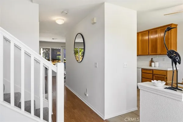 a view of living room with washer and dryer