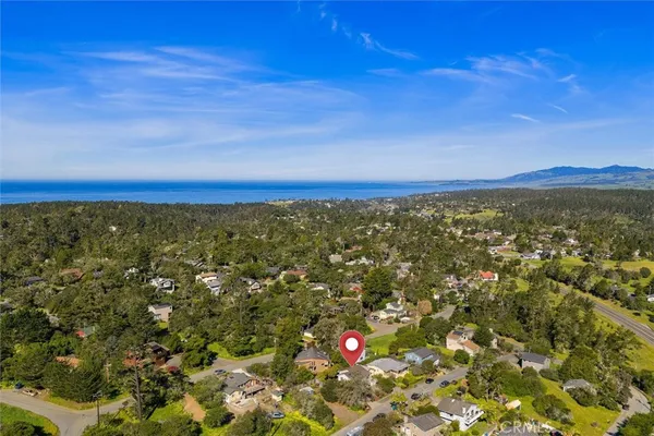 a view of an outdoor space and mountain view