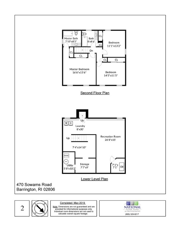 470 Sowams Road Barrington, RI 02806 - Photo 38 of 38 Second floor and lower level floor plans