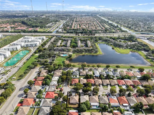 an aerial view of a city