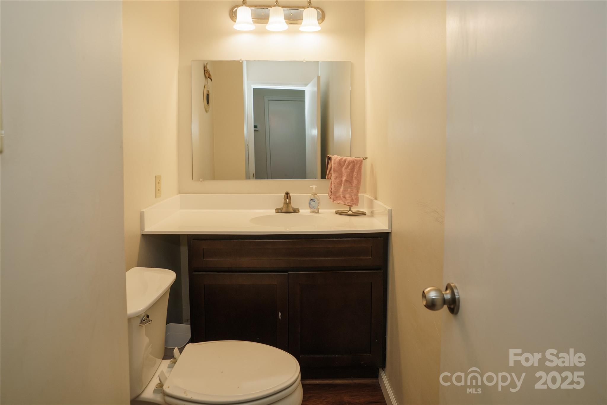 427 Willow Road Salisbury, NC 28147 - Photo 17 of 32 a bathroom with a sink a toilet and mirror