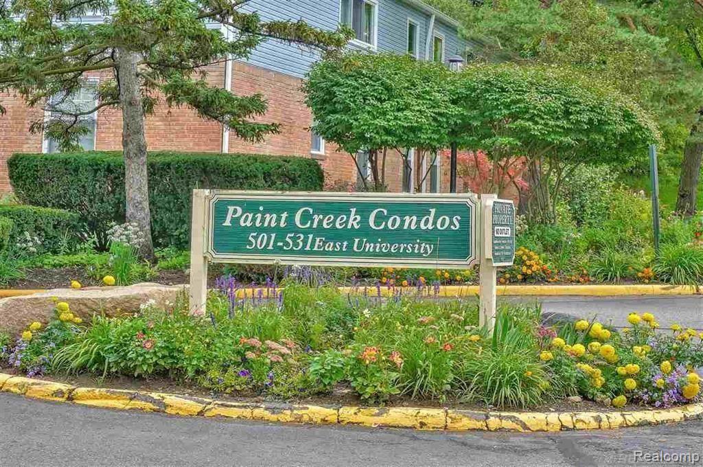 529 East University Drive, Unit 1201 Rochester, MI 48307 - Photo 24 of 24 Paint Creek Entrance Sign