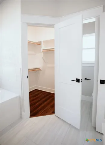 a view of closet area
