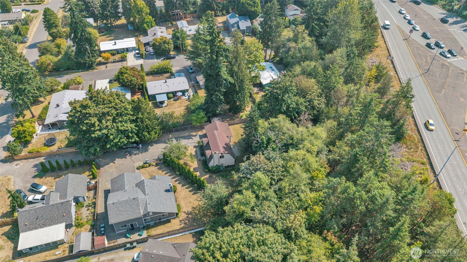 7914 242nd Street Southwest Edmonds, WA 98026 - Photo 30 of 38 an aerial view of residential houses with outdoor space