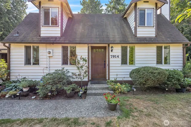 a front view of a house