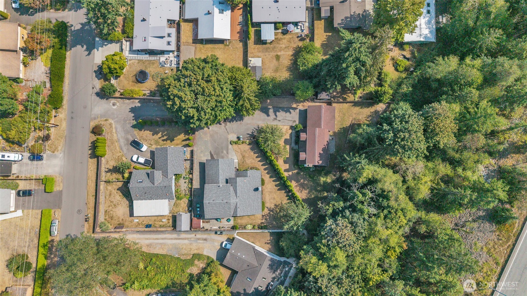 7914 242nd Street Southwest Edmonds, WA 98026 - Photo 36 of 38 an aerial view of residential houses with outdoor space