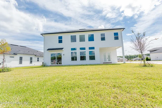 a view of an ocean with a large pool