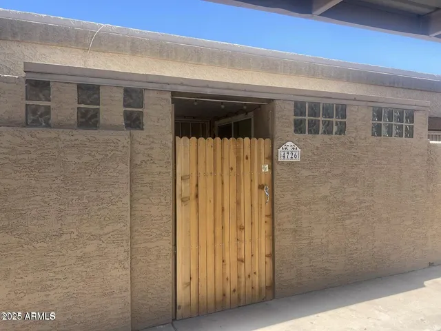 a view of front door