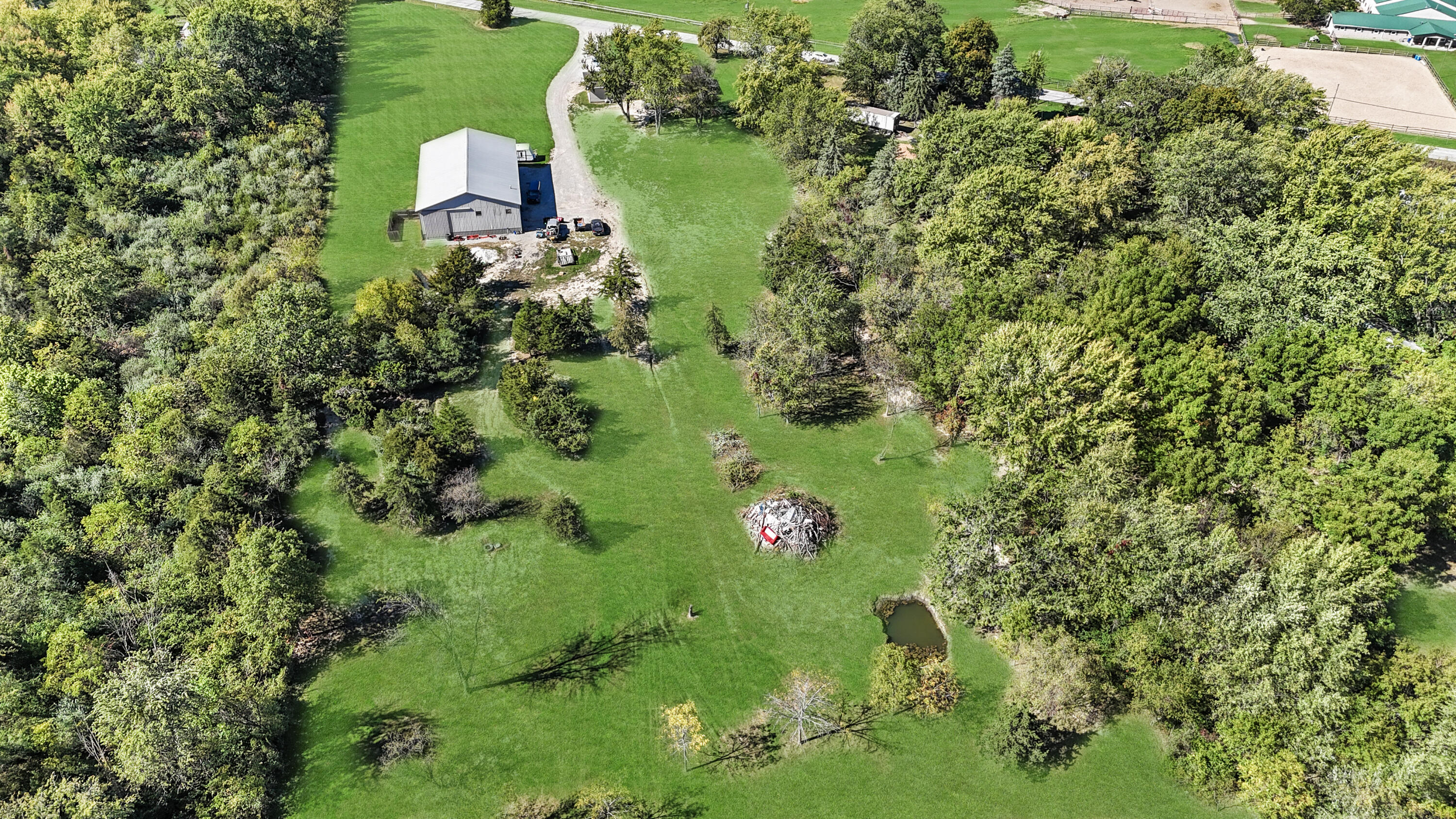 14615 Reeder Road Crown Point, IN 46307 - Photo 26 of 26 a aerial view of a house with a yard and lake view