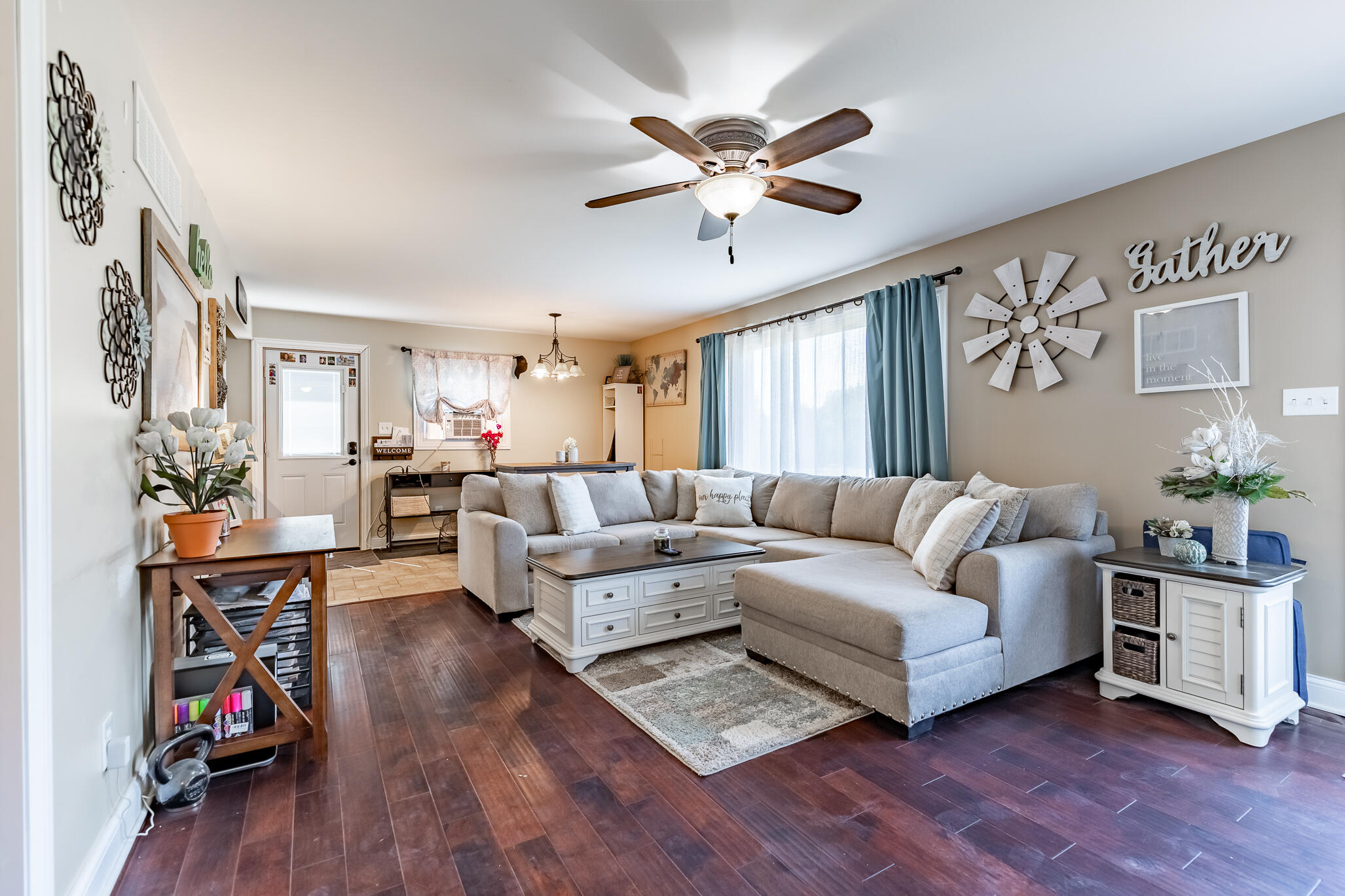 14615 Reeder Road Crown Point, IN 46307 - Photo 5 of 26 a living room with furniture and wooden floor