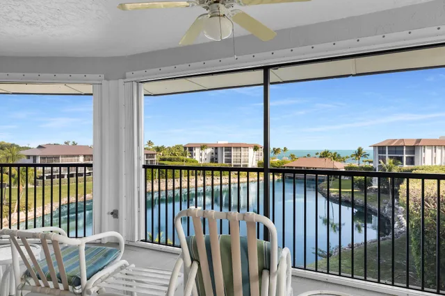 a view of a city from a balcony