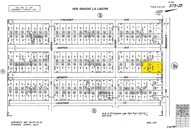 $129,000 | 0 East Lakeshore Drive, Lake Elsinore, CA 92530