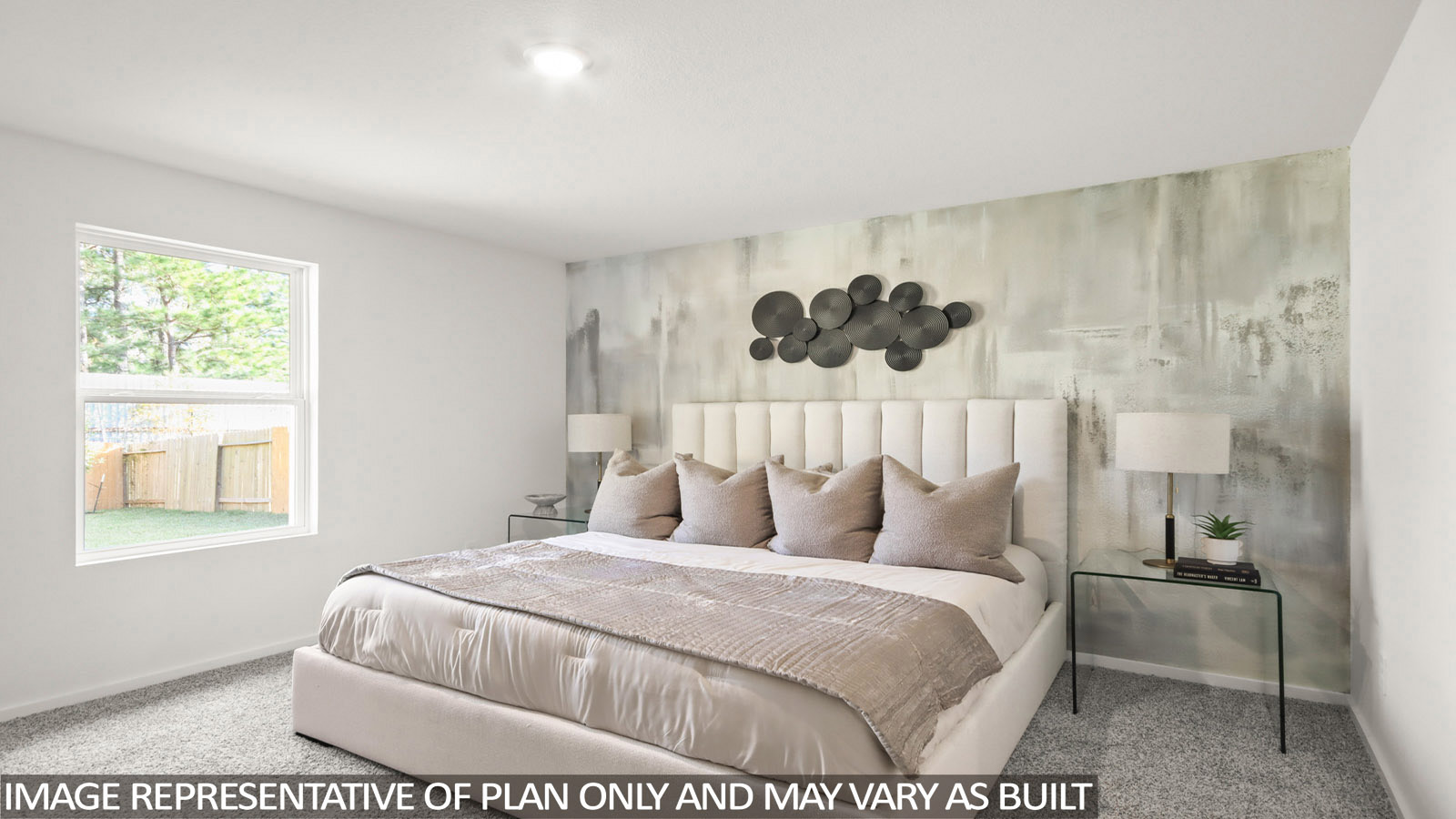 181 Baby Calf Roping Road Jarrell, TX 76537 - Photo 11 of 23 a bedroom with a bed and a painting on the wall