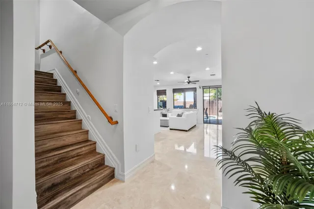 a view of entryway and hall