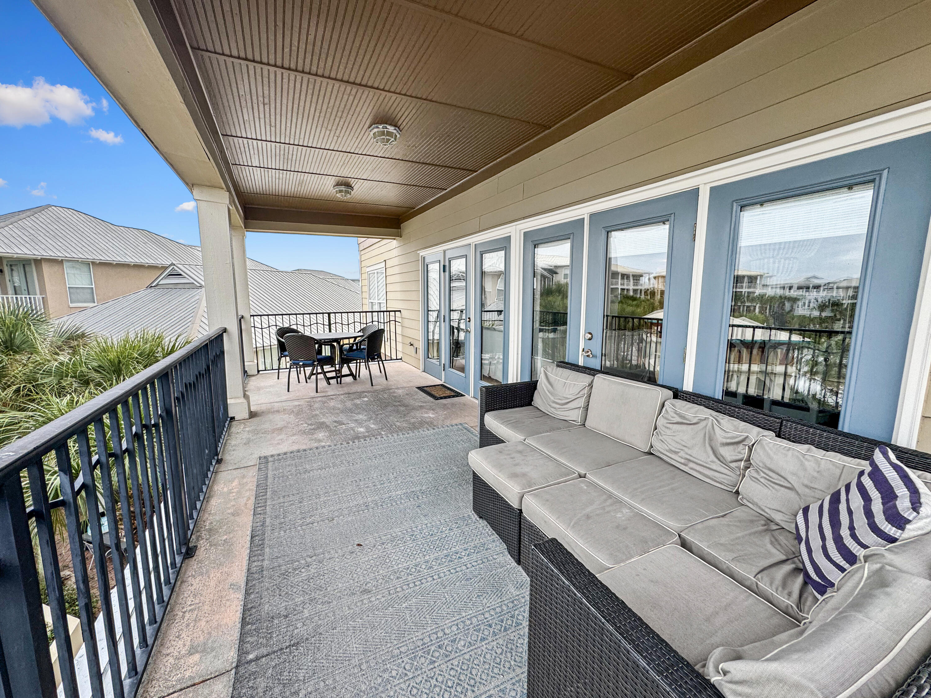 80 Seacrest Beach Boulevard East, Unit 103 Inlet Beach, FL 32461 - Photo 25 of 29 Large Balcony