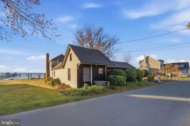 a view of a lake with a mountain view