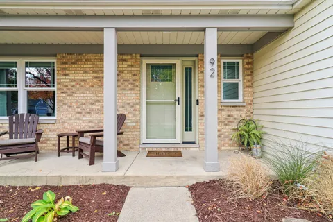a view of a entryway door front of house