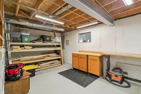 a view of a storage & utility room