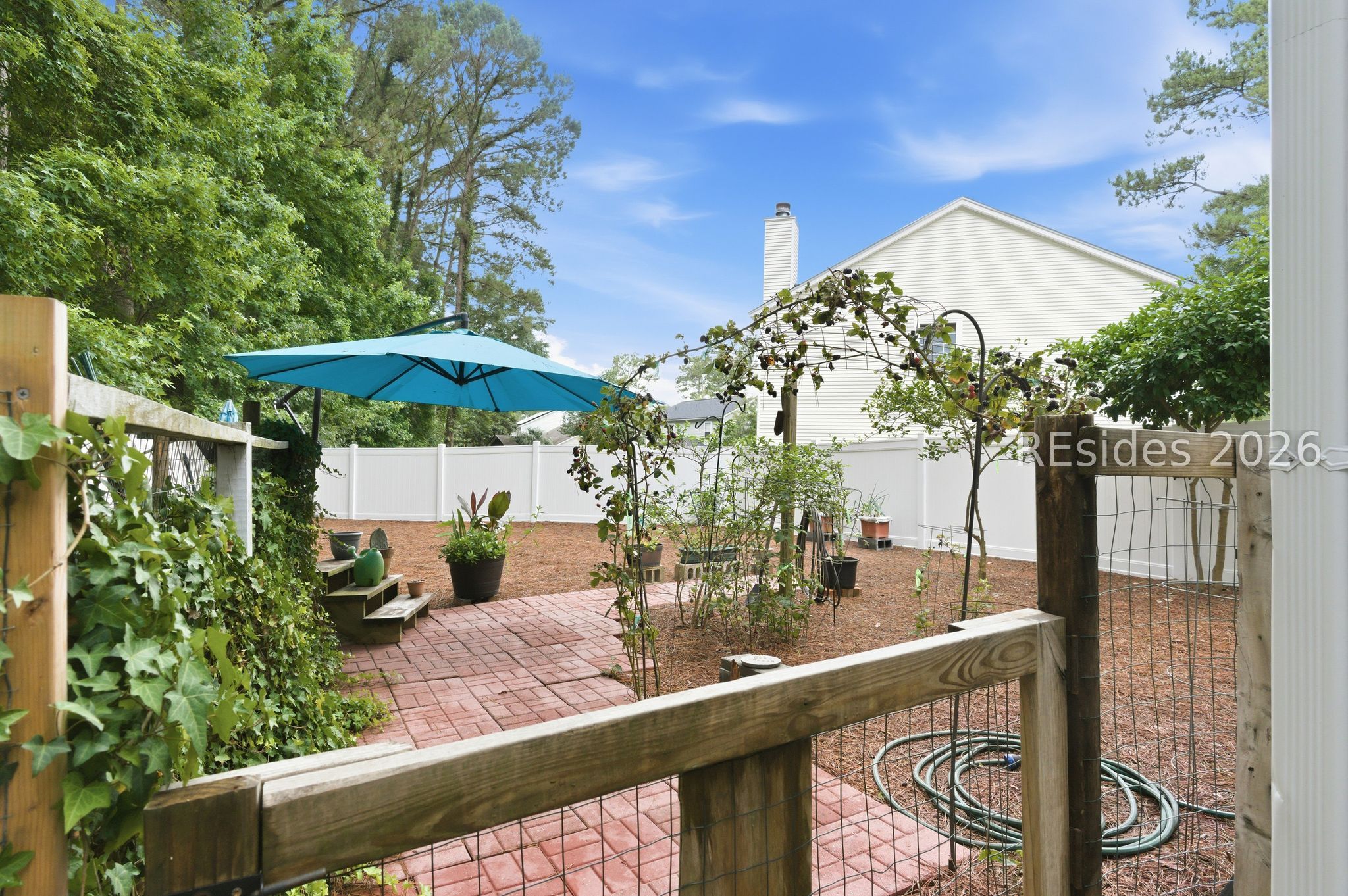 6 Hemlock Court Bluffton, SC 29910 - Photo 40 of 45 High-fenced garden to keep wildlife out.