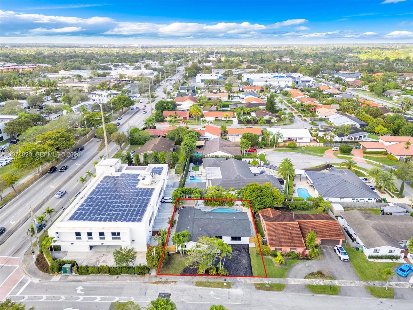 7120 Southwest 92nd Avenue Miami, FL 33173 - Photo 4 of 48 an aerial view of residential houses with outdoor space