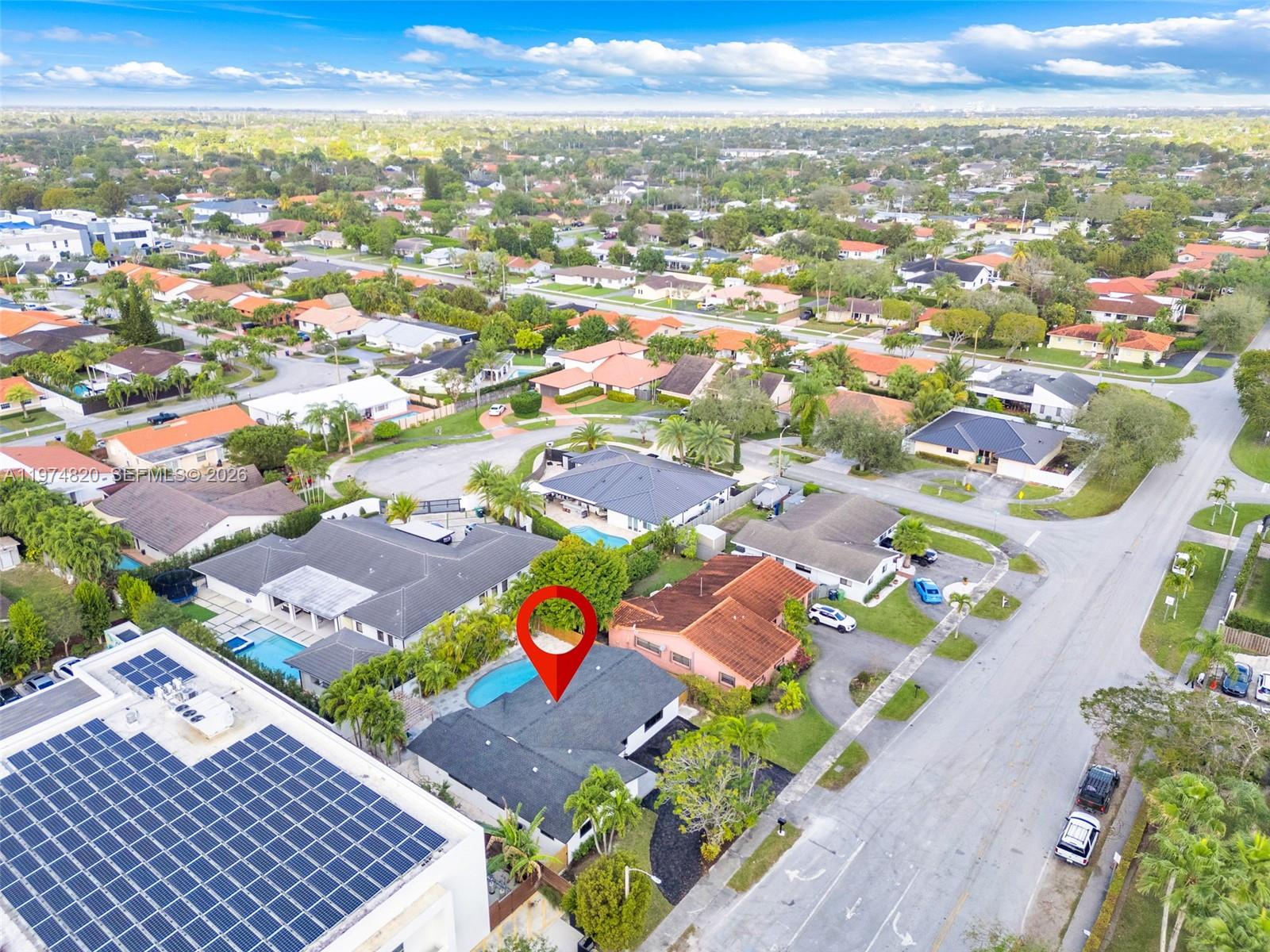 7120 Southwest 92nd Avenue Miami, FL 33173 - Photo 47 of 48 an aerial view of residential houses with outdoor space
