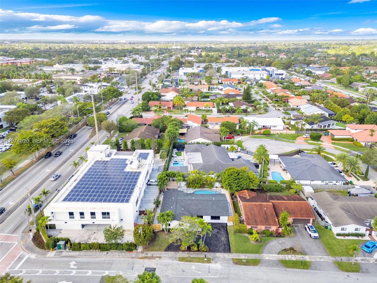 7120 Southwest 92nd Avenue Miami, FL 33173 - Photo 48 of 48 an aerial view of residential houses and outdoor space