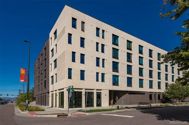 a view of a building with street