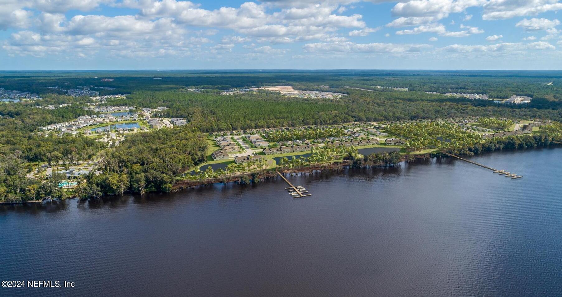 23 Oak Pk Drive St. Johns, FL 32259 - Photo 63 of 72 a view of a lake with a mountain